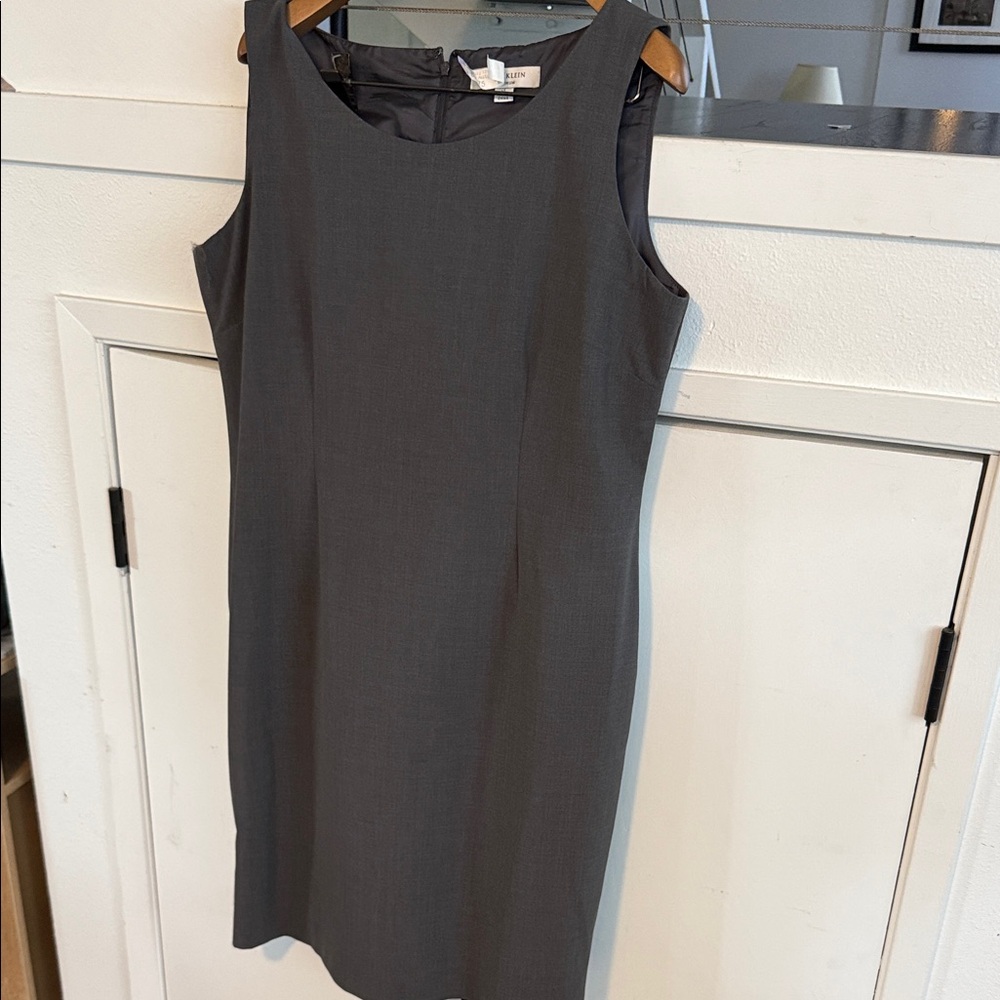 Anne Klein Premium Gray Sleeveless Dress